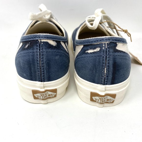 Vans Authentic Low Top Shoes Women's Size Skate Blue White Canvas VN0A5KRD8CP - Picture 5 of 10